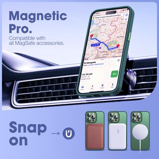 Foto 5 | Foto 5 | Funda De Teléfono Yemoran Compatible Con Iphone 13 Pro De 6.1 Pulgadas Verde - Venta Internacional.