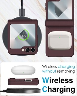 Foto 6 | Foto 6 | Funda De Teléfono Stormtal Para Samsung Galaxy Z Flip 6 Wine - Venta Internacional.