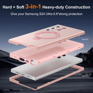 Foto 2 | Foto 2 | Funda De Teléfono Duiduiq Para Samsung Galaxy S24 Ultra Rose Gold - Venta Internacional.