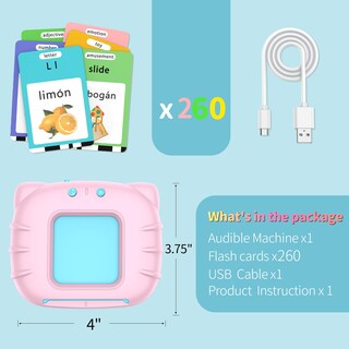 Foto 7 | Foto 7 | Juguete Educativo Eaever Bilingual 520 Palabras A La Vista Con Lector - Venta Internacional.