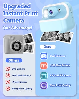 Foto 6 | Foto 6 | Cámara De Impresión Instantánea Tkecwob Para Niños De 3 A 12 Años Con Tarjeta Sd De 32 Gb - Venta Internacional.