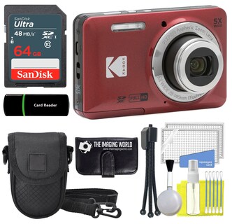 Foto 1 | Foto 1 | Cámara Digital Kodak Pixpro Fz55 Roja 16mp 5x Zoom 1080p - Venta Internacional.
