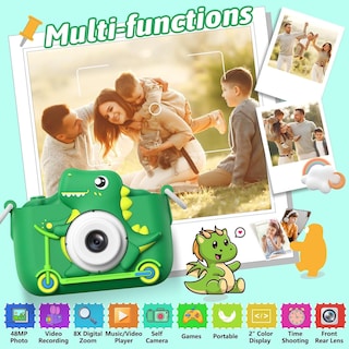 Foto 2 | Foto 2 | Cámara Para Niños Mgaolo Magolo 48 Mp 1080p Video 32 Gb Tarjeta Sd Verde - Venta Internacional.