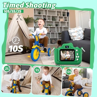 Foto 4 | Foto 4 | Cámara Para Niños Mgaolo Magolo 48 Mp 1080p Video 32 Gb Tarjeta Sd Verde - Venta Internacional.
