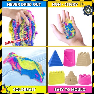 Foto 3 | Foto 3 | Kit De Arena Sensory Bin Play Con Juego De Construcción Camión De Juguete 2 Kg - Venta Internacional.