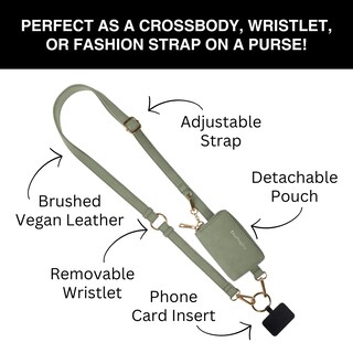 Foto 3 | Foto 3 | Funda Bandolera Con Cordón Para Teléfono Save The Girls Clip And Go Sage - Venta Internacional.