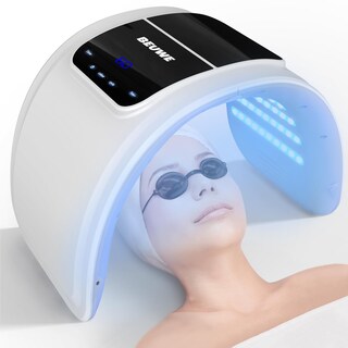 Foto 1 | Foto 1 | Mascarilla Facial Led Con Terapia De Luz Roja Y Azul Para El Cuidado De La Piel En Casa - Venta Internacional.