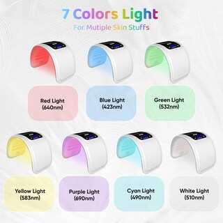 Foto 2 | Foto 2 | Mascarilla Facial Led Con Terapia De Luz Roja Y Azul Para El Cuidado De La Piel En Casa - Venta Internacional.