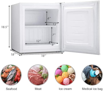 Foto 3 | Foto 3 | Congelador Vertical Antarctic Star De 32 Litros Con Puerta Reversible Color Blanco - Venta Internacional.