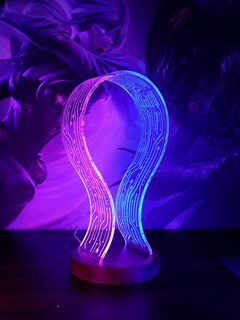 Foto 2 | Foto 2 | Soporte Para Auriculares Yuandian De Madera De Nogal Con Luz Nocturna Led - Venta Internacional.