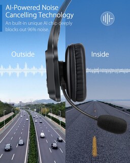 Foto 2 | Foto 2 | Auriculares Bluetooth Homespot Jm100 Trucker Con Cancelación De Ruido Ai - Venta Internacional.