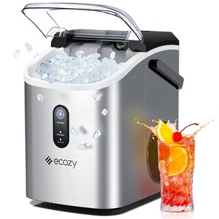 Foto 1 | Foto 1 | Máquina De Hielo Nugget Ecozy Ecozy Para Encimera  15 Kg  Acero Inoxidable - Venta Internacional.
