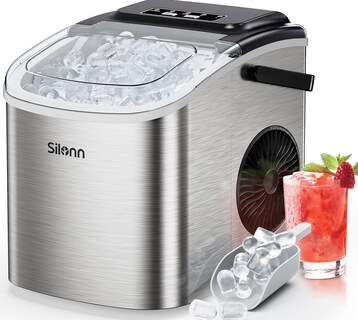 Foto 1 | Foto 1 | Máquina De Hielo Silonn Portátil Autolimpiante 26 Kg/24 H - Venta Internacional.