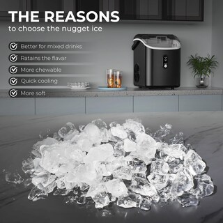 Foto 5 | Foto 5 | Máquina De Hielo En Forma De Pepitas Zafro Encimera De Acero Inoxidable Color Negro - Venta Internacional.