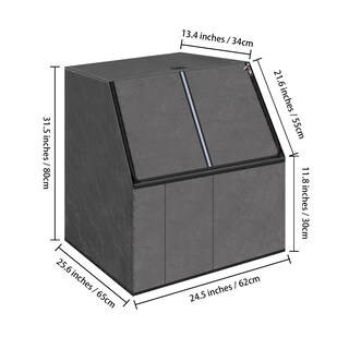 Foto 2 | Foto 2 | Cubierta Antipolvo Para Máquina De Hielo Comercial Vevor 24h 31 5 X 25 6 X 24 5 Cm - Venta Internacional.