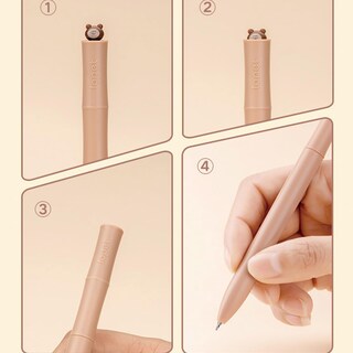 Foto 3 | Foto 3 | Bolígrafos De Gel Mozxirz Con Diseño De Capibara Tinta Negra 0 5 Mm Paquete De 4 - Venta Internacional.