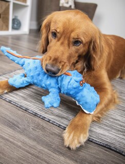 Foto 4 | Foto 4 | Juguete De Peluche Para Perros Godog Gators Con Protector Para Masticar Azul Tamaño Grande - Venta Internacional.