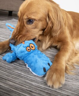 Foto 5 | Foto 5 | Juguete De Peluche Para Perros Godog Gators Con Protector Para Masticar Azul Tamaño Grande - Venta Internacional.