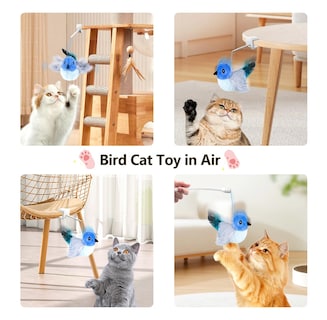 Foto 4 | Foto 4 | Juguete Interactivo Para Gatos Migipaws Robin Flying Bird Con Hierba Gatera - Venta Internacional.
