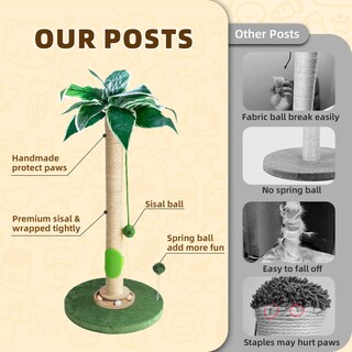 Foto 2 | Foto 2 | Rascador Fantasreen Para Gatos 89 Cm Con Juguete Para Gatos Y Aseo Automático - Venta Internacional.