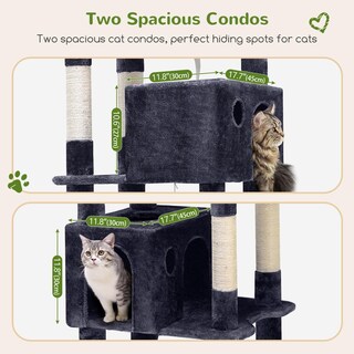 Foto 3 | Foto 3 | Cat Tree Globlazer F83 Giant Para Gatos De Interior Xxl Color Gris Oscuro - Venta Internacional.