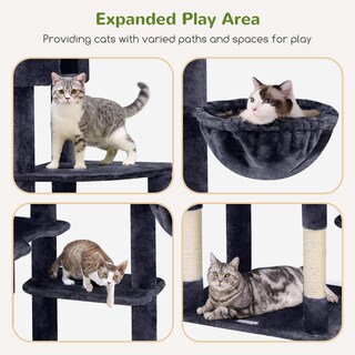 Foto 4 | Foto 4 | Cat Tree Globlazer F83 Giant Para Gatos De Interior Xxl Color Gris Oscuro - Venta Internacional.