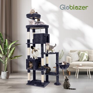 Foto 7 | Foto 7 | Cat Tree Globlazer F83 Giant Para Gatos De Interior Xxl Color Gris Oscuro - Venta Internacional.