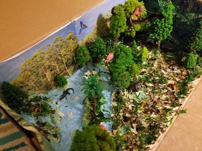 Foto 5 | Foto 5 | Maqueta De Tren Con Paisajes De Animales Orgmemory Y Árboles Con Figuras De 4 A 16 Cm - Venta Internacional.