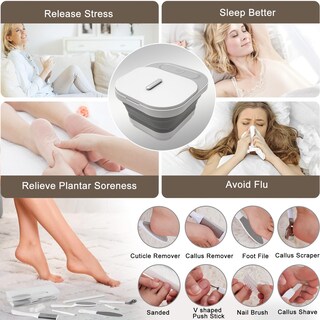 Foto 5 | Foto 5 | Bañera De Hidromasaje Para Pies Unifull Plegable Con Calor Masaje Y Burbujas - Venta Internacional.