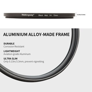 Foto 5 | Foto 5 | Filtro De Lente De Cámara Walkingway Black Diffusion 58 Mm 1/8 Pro Mist - Venta Internacional.