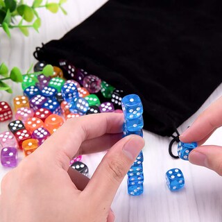 Foto 7 | Foto 7 | Juego De Dados Austor 100 Piezas 12 Mm 6 Caras Con Bolsa De Almacenamiento - Venta Internacional.
