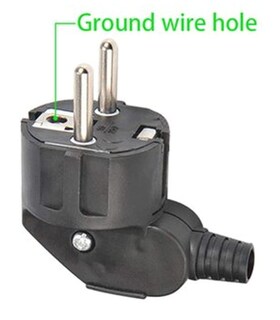 Foto 5 | Foto 5 | Enchufe De Alimentación Recableado Para Bricolaje Schuko Eu 16 A 250 V Negro - Venta Internacional.