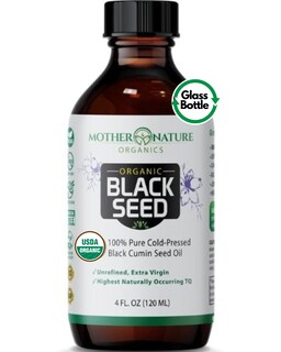Foto 1 | Foto 1 | Botella De Vidrio De 120 Ml De Aceite De Semilla Negra Mother Nature Organics - Venta Internacional.
