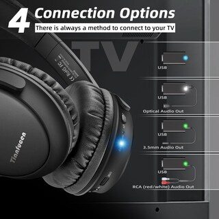 Foto 3 | Foto 3 | Auriculares Inalámbricos Tianfucen Bkm400 Para Tv Con Transmisor Bluetooth - Venta Internacional.