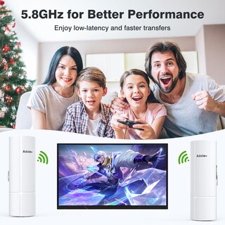 Foto 3 | Foto 3 | Puente Inalámbrico Adalov Gigabit 5 8 Ghz 3 Km De Largo Alcance Cpe366 - Venta Internacional.