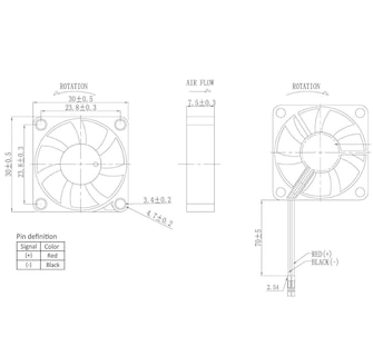 Foto 5 | Foto 5 | Ventilador Easycargo Edl3007s05 30 Mm 5 V 3 3 V Para Raspberry Pi - Venta Internacional.