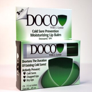 Foto 2 | Foto 2 | Bálsamo Labial Doco Docoshield Con Docosanol Y Lisina Paquete De 3 - Venta Internacional.