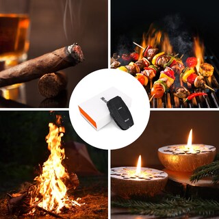 Foto 7 | Foto 7 | Mechero Tipo Antorcha Moniup Negro Esmerilado Con Perforador/soporte Para Cigarros - Venta Internacional.