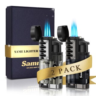 Foto 1 | Foto 1 | Encendedor Samniu Triple Jet Flames De Butano A Prueba De Viento X2 - Venta Internacional.