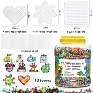 Foto 3 | Foto 3 | Kit Fuse Beads Inscraft 27.500 Unidades Con Tableros Perforados Y Patrones - Venta Internacional.