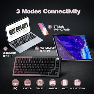 Foto 4 | Foto 4 | Teclado Mecánico Kiiboom Loop 75 75% Aluminio Qmk/via - Venta Internacional.