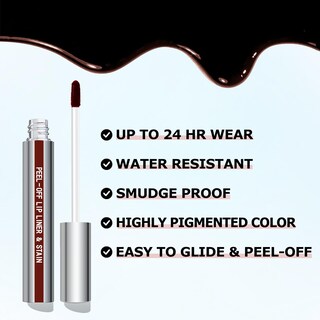 Foto 3 | Foto 3 | Delineador De Labios Cilrofelr Peel Off Stain Color Cacao Impermeable - Venta Internacional.