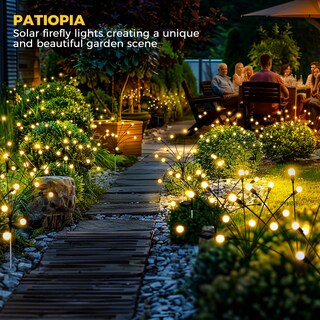 Foto 7 | Foto 7 | Luces Solares De Jardín Patiopia Firefly 40 Led Para Exteriores Paquete De 4 - Venta Internacional.