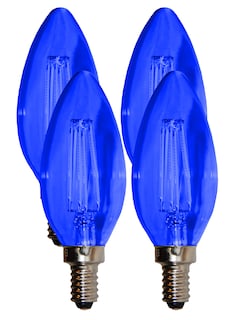Foto 1 | Foto 1 | Bombilla Led De Filamento Azul Tipo Candelabro De 5 W (paquete De 4) E12 - Venta Internacional.