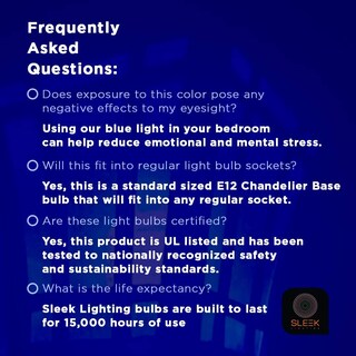 Foto 4 | Foto 4 | Bombilla Led De Filamento Azul Tipo Candelabro De 5 W (paquete De 4) E12 - Venta Internacional.