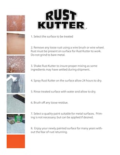 Foto 6 | Foto 6 | Rust Converter Rust Kutter Detiene La Oxidación Con Pulverizador De 3 78 Litros - Venta Internacional.