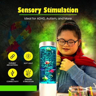 Foto 4 | Foto 4 | Lámpara Led Sensorial De Escritorio Brewish Bubble Fish Para Acuario - Venta Internacional.