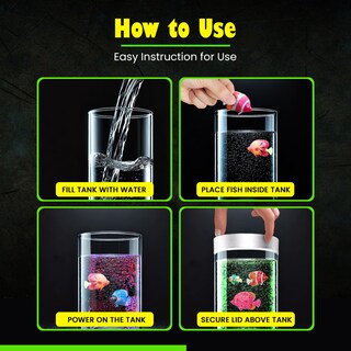 Foto 7 | Foto 7 | Lámpara Led Sensorial De Escritorio Brewish Bubble Fish Para Acuario - Venta Internacional.