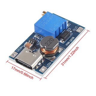 Foto 4 | Foto 4 | Módulo De Refuerzo Dorhea Mt3608 Dc-dc Step Up 2a Tipo C 5v-28v - Venta Internacional.