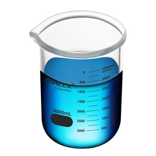 Foto 1 | Foto 1 | Vaso De Vidrio Maccx 4l 3.3 Borosilicato De Forma Baja Con Graduación - Venta Internacional.